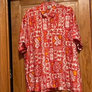 Men’s Hawaiian print short sleeve shirt